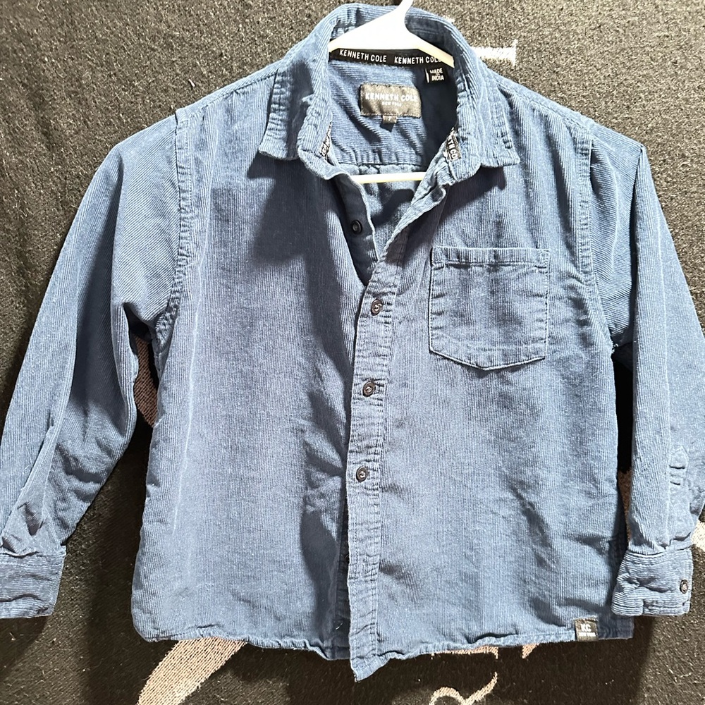 Kenneth Cole Blue Button-Up Shirt